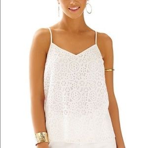 Lily Pulitzer white lace top